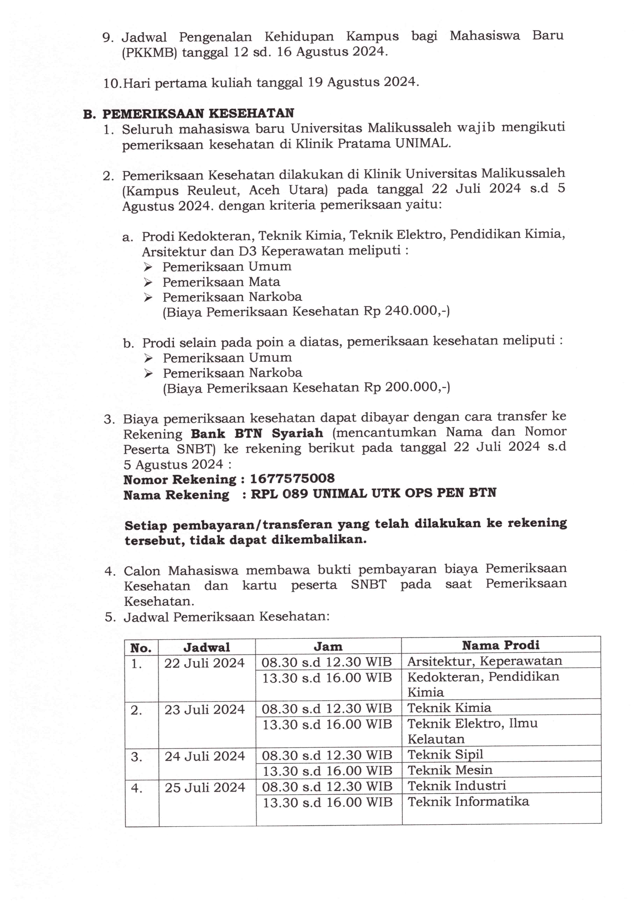 TATA CARA REG CALON MAHASISWA BARU PESERTA LULUS SNBT 2024 OK 003